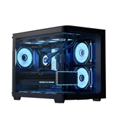 Aerocool P300C Mirror A-RGB Panoramik mATX Siyah thumbnail 1