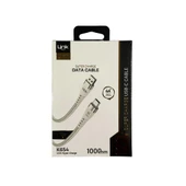 LinkTech K654 USB - Type-C 120W 6A 1mt Örgü Şarj Kablosu Beyaz thumbnail 4