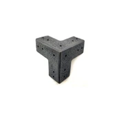 Antika Tarz Dekoratif Pirinç Köşe Gönye - 68x68 mm, Oksit - 1