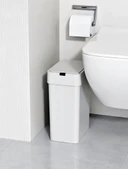 Sensörlü Otomatik Slim Çöp Kovası 9 Lt+ Deterjan Hazneli Silikon Klozet Fırçası - 3