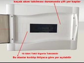IŞILDAR 16lı Tek Sıra Sıva Altı Otomat Sigorta Kutusu - Klemensli S. A. - 5