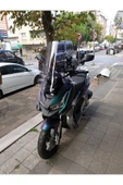 MOTOCAM Barossa ADV 125 Siperlik Ön Cam 2025 Model 65cm Füme Renkli 4mm ORTA BOYLU CAM - 3