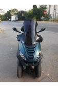 MOTOCAM Peugeot Metropolis 400 Siperlik Ön Cam 2021-2025 Model 68cm Siyah Renkli 4mm - 1