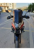 MOTOCAM Honda NC 700 750 X Siperlik Ön Cam 2021-2024 Model 50cm Siyah Renkli 4mm ORTA BOYLU CAM - 1