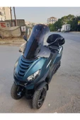 MOTOCAM Peugeot Metropolis 400 Siperlik Ön Cam 2021-2025 Model 68cm Siyah Renkli 4mm - 3