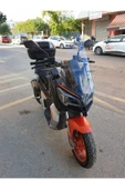 MOTOCAM QJ ATR 125 Siperlik Ön Cam 2023-2025 Model 65cm Şeffaf Renkli 4mm ORTA BOYLU CAM - 2