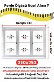 SHY TEKSTİL Lüks 1. Sınıf Çizgili En X Yükseklik Ölçülerle Balkon Perdesi – Gri Beyaz Özel Dikim Branda - 2