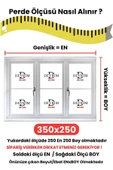 SHY TEKSTİL Kornişli Gri-krem Çizgili Lüks Balkon Perdesi – Özel Dikim En X Yükseklik Ölçülerle - 2
