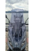 MOTOCAM Yuki Xway 125 Siperlik Ön Cam 2023-2025 Model 75cm Füme Renkli 4mm UZUN CAM - 1