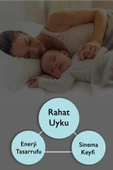 SHY TEKSTİL Lüks 1. Sınıf Özel Dikim Füme Blackout Fon Perde - Işık Geçirmez, Ekstraforlu Karartma - 4