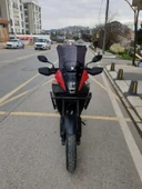 MOTOCAM Honda NX 500 Ön Cam 2025 Model 44cm Siyah Renkli 4mm UZUN CAM - 1