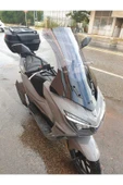 MOTOCAM Mondial Strada 125 Siperlik Ön Cam 2023-2025 Model 75cm Füme Renkli 4mm UZUN CAM - 2