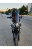 MOTOCAM Honda NC 700 750 X Siperlik Ön Cam 2021-2024 Model 59cm Füme Renkli 4mm UZUN CAM - 1