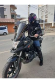 MOTOCAM Honda NC 700 750 X Siperlik Ön Cam 2012 2015 Model 59cm Siyah Renkli 4mm UZUN CAM - 3