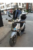 MOTOCAM Kymco People S 200 Siperlik Ön Cam 2011 Model 48cm Siyah Renkli 4mm UZUN CAM - 2