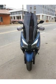 MOTOCAM Kymco Xtown 250 İ Siperlik Ön Cam 2020 2025 Model 83cm Siyah Renkli 4mm UZUN CAM - 1