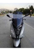 MOTOCAM Peugeot Citystar 200 Siperlik Ön Cam 2017 2018 Model 56cm Füme Renkli 4mm UZUN CAM - 1