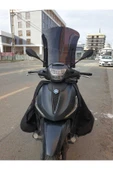 MOTOCAM Piaggio Beverlys 400 Siperlik Ön Cam 2021-2025 Model 44cm Siyah Renkli 4mm - 1