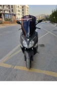 MOTOCAM SYM Joymax 250 İ Siperlik Ön Cam 2013 2016 Model 65cm Siyah Renkli 4mm ORTA BOYLU CAM İADESİ YOKTUR - 1