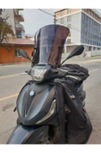 MOTOCAM Piaggio Beverlys 400 Siperlik Ön Cam 2021-2025 Model 44cm Siyah Renkli 4mm - 2