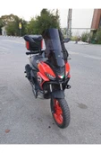 MOTOCAM Aprilia SR GT 200 Siperlik Ön Cam 2021-2025 Model 58cm Siyah Renkli 4mm - 2