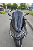 MOTOCAM Piaggio X10 Siperlik Ön Cam 2011-2017 Model 73cm Siyah Renkli 4mm - 1