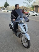 MOTOCAM Piaggio Medley S 150 Ön Cam 2021-2025 Model 56cm  Siyah Renkli Elcikli APARATSIZ GÖNDERİLİR - 2