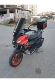 MOTOCAM Aprilia SR GT 200 Siperlik Ön Cam 2021-2025 Model 58cm Siyah Renkli 4mm - 3