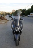 MOTOCAM Kanuni Reha 250 Siperlik Ön Cam 2022-2025 Model 72cm Şeffaf Renkli 4mm UZUN CAM - 1
