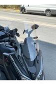 MOTOCAM Kymco DTX 360 Siperlik Ön Cam 2021-2023 Model 55cm Şeffaf Renkli 4mm ORTA BOYLU CAM - 2