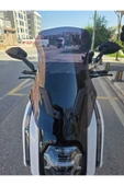 MOTOCAM Dofern JDF 250 T Siperlik Ön Cam 2024-2025 Model 60cm Siyah Renkli 4mm UZUN CAM - 1