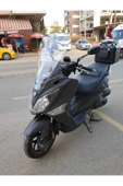 MOTOCAM SYM Joymax 250 İ Siperlik Ön Cam 2013 2016 Model 75cm Şeffaf Renkli 4mm UZUN CAM - 3