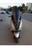 MOTOCAM Peugeot Citystar 200 Siperlik Ön Cam 2017 2018 Model 56cm Siyah Renkli 4mm UZUN CAM - 1