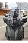MOTOCAM Yamaha Xmax 250 Siperlik Ön Cam 2018 2022 Model 65cm Füme Renkli 4mm ORTA BOYLU CAM - 1