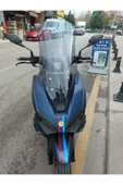 MOTOCAM RKS Vieste 249 Siperlik Ön Cam 2022-2025 Model 55cm Füme Renkli 4mm KISA SPOR CAM - 1