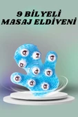 SAYARMARKT Cilt Yenileyici 9 Bilyeli Masaj Eldiveni Parlak Görünüm - 3