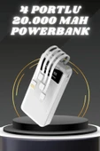SAYARMARKT 20.000 mAh Powerbank 4 Çıkışlı Dijital Göstergeli Kompakt ve Hafif - 2