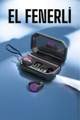 HEPSİCEPTE Kablosuz Kulaklık Powerbank Bluetooth Kulaklık M12 Dijital Şarj Göstergeli - 5