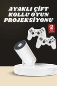 SAYARMARKT Çift Kollu Ayaklı Mini Sinema Projektör - 2