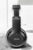 SAYARMARKT Kablolu P47 Kulak Üstü Bluetooth Kulaklık En Yeni Versiyon ve Aktif Gürültü Engelleyici - 2