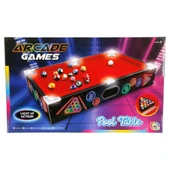 Arcade Games Masaüstü Bilardo 50 x 30 Cm Led Işıklı | Gerçekçi Mini Bilardo Oyunu - 5