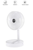 Blic BFN11 Beyaz Şarjlı Katlanılabilir Mini Fan Masa Üstü Vantilatörü Soğutucu Sessiz El Fanı - 1