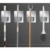 Ayt Sunup SN-26353 Duvara Monte Süpürge Paspas Tutucu Tutacağı Banyo Temizlik Malezemleri Düzenleyicisi thumbnail 4