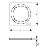 Geberit Yer Süzgeci Izgarası Dairesel 8x8 154.311.00.1 - 5