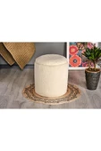 WoodyMaison Puf Iskandinav Tarz Kuzu Tüy Kumaş Sandıklı Large Çok Amaçlı Puf Koltuk Bench 41*42 - 2