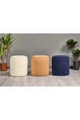 WoodyMaison Puf Iskandinav Tarz Kuzu Tüy Kumaş Sandıklı Large Çok Amaçlı Puf Koltuk Bench 41*42 - 4