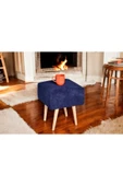 WoodyMaison Puf Mushroom Retro Kare Çok Amaçlı Puf Bench Koltuk Tabure - 1