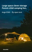 Naturehike Ango ES60 Gölgelikli Otomatik Kurulum Kamp Çadırı Thorn Yellow - Standart - 7
