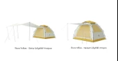 Naturehike Ango ES60 Gölgelikli Otomatik Kurulum Kamp Çadırı Thorn Yellow - Standart - 1