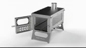 Hot Tent Inox Stove Portable Katlanabilir Kamp Sobası - 3